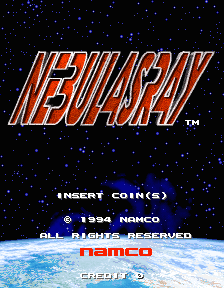 Nebulas Ray (Japan, NR1) Title Screen